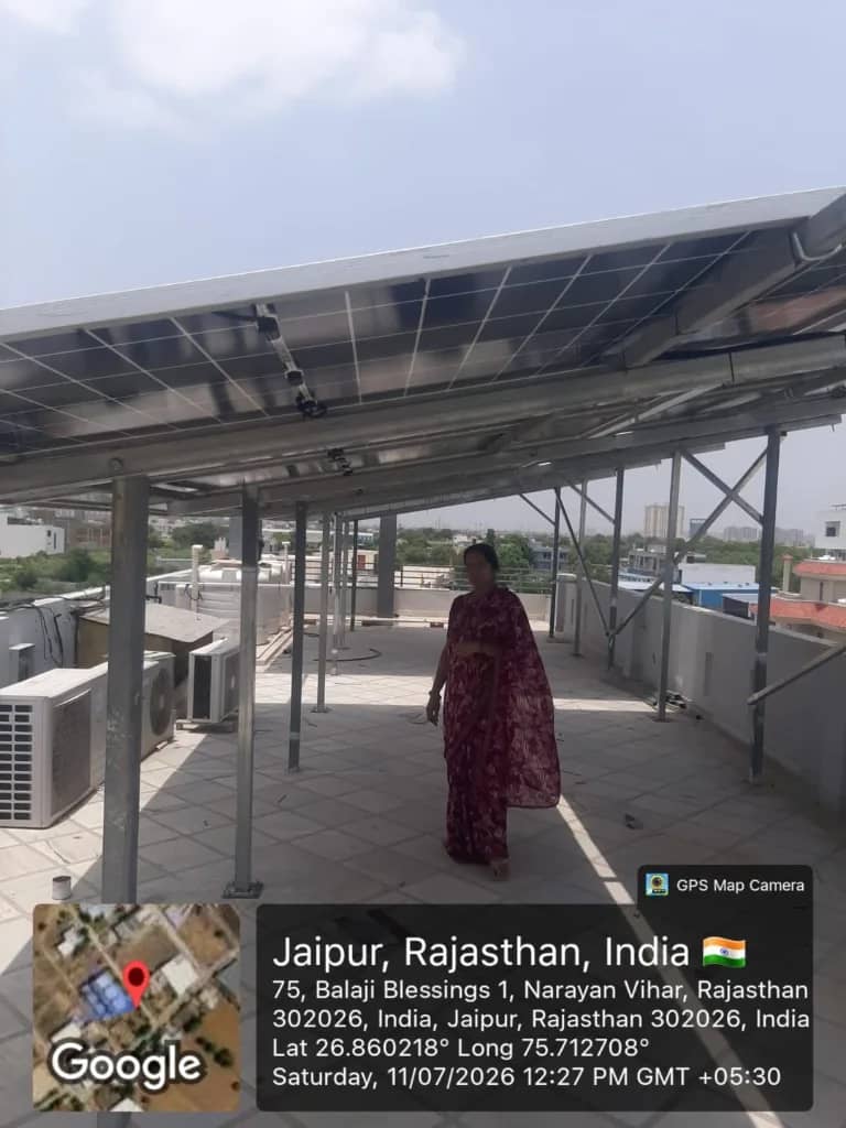 Rooftop Solar Installation — Narayan Vihar, Jaipur