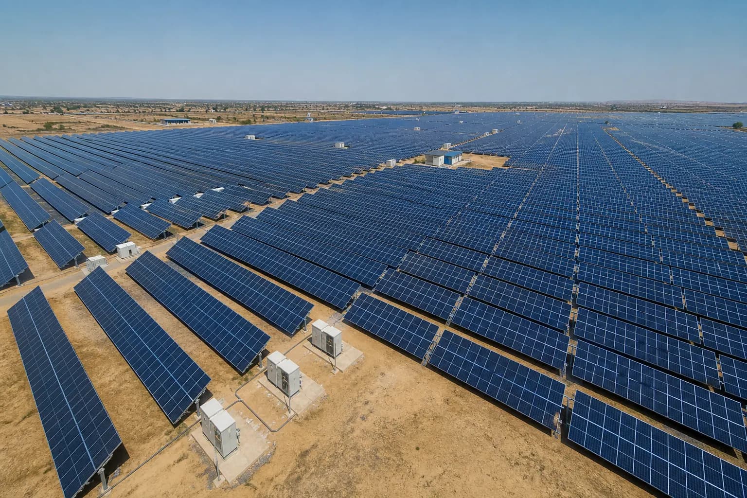 Industrial solar power plant installed on a factory rooftop in Rajasthan by SolarOnn